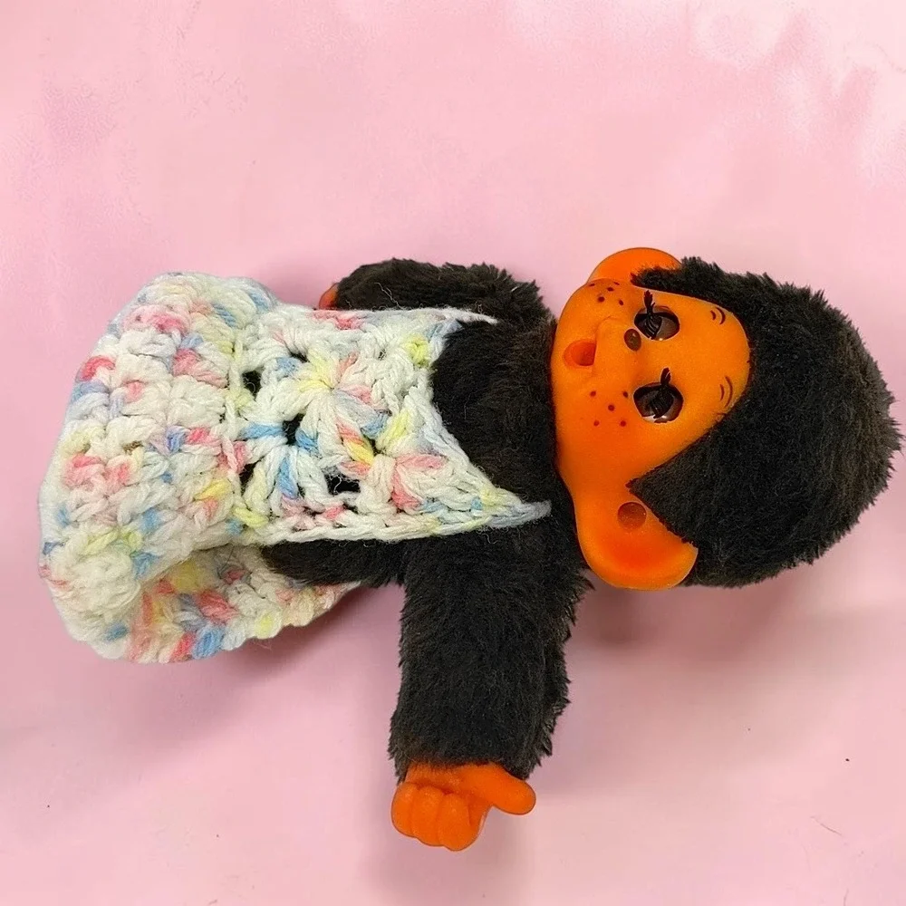 VTG 70s 1st Gen Toho Sekiguchi Monchhichi Sleepy Eyes Thumb Sucking Monkey Plush